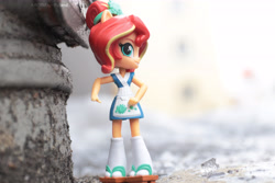 Size: 6000x4000 | Tagged: safe, artist:artofmagicpoland, character:sunset shimmer, my little pony:equestria girls, doll, equestria girls minis, eqventures of the minis, female, irl, photo, solo, sunset sushi, toy