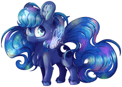 Size: 3640x2602 | Tagged: safe, artist:cutepencilcase, character:princess luna, species:alicorn, species:pony, chest fluff, ear fluff, female, simple background, solo, transparent background, unshorn fetlocks