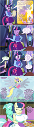 Size: 800x3002 | Tagged: safe, artist:flash equestria photography, character:bon bon, character:derpy hooves, character:dinky hooves, character:lyra heartstrings, character:princess celestia, character:spike, character:sweetie drops, character:twilight sparkle, species:anthro, species:unguligrade anthro, ship:lyrabon, big breasts, breasts, busty bon bon, busty princess celestia, comic, cookie, dialogue, equestria girls outfit, equestria's best mother, featureless breasts, featureless crotch, female, food, hug, hug from behind, huge breasts, lesbian, offscreen character, oven mitts, shipping, show accurate anthro, speech bubble