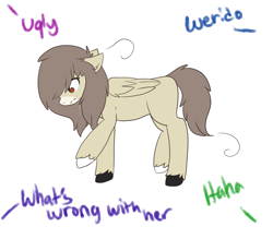 Size: 1280x1066 | Tagged: safe, artist:ask-oddends, artist:oddends, oc, oc:oddends, species:pegasus, species:pony, bullied, crying, tumblr