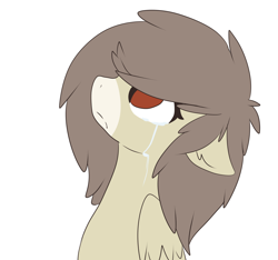 Size: 1280x1197 | Tagged: safe, artist:ask-oddends, artist:oddends, oc, oc:oddends, species:pegasus, species:pony, crying, looking up