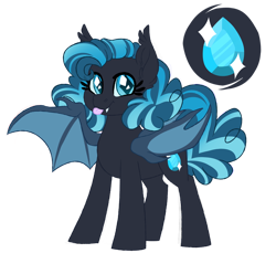 Size: 1024x939 | Tagged: safe, artist:azure-art-wave, oc, oc:topaz twirl, species:bat pony, species:pony, female, mare, simple background, solo, tongue out, transparent background