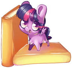 Size: 1974x1870 | Tagged: safe, artist:cutepencilcase, character:twilight sparkle, character:twilight sparkle (alicorn), species:alicorn, species:pony, book, chest fluff, chibi, digital art, female, simple background, solo, transparent background