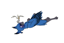 Size: 1851x1234 | Tagged: safe, artist:theandymac, artist:tinibirb, edit, oc, oc only, oc:aevery, oc:der, species:griffon, avian, color edit, colored, duo, furry, male, micro, sketch