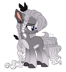 Size: 1198x1306 | Tagged: safe, artist:mintoria, oc, oc:sonya, species:earth pony, species:pony, female, glasses, mare, nose piercing, piercing, simple background, solo, transparent background
