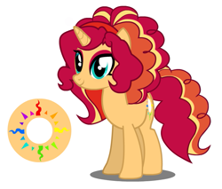 Size: 821x700 | Tagged: safe, artist:flash equestria photography, oc, oc only, oc:summer solstice, parent:adagio dazzle, parent:sunset shimmer, parents:sunsagio, species:pony, species:unicorn, cutie mark, magical lesbian spawn, offspring, solo, unicorn oc