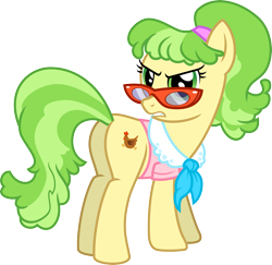 Size: 3089x3000 | Tagged: safe, artist:jeatz-axl, character:chickadee, character:ms. peachbottom, species:earth pony, species:pony, butt, clothing, female, glasses, mare, plot, simple background, solo, transparent background, vector