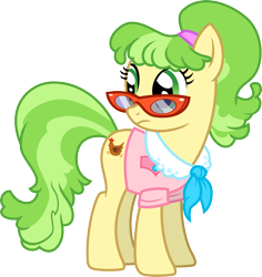 Size: 3000x3173 | Tagged: safe, artist:jeatz-axl, character:chickadee, character:ms. peachbottom, species:earth pony, species:pony, clothing, female, glasses, simple background, transparent background, vector