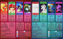 Size: 3500x2177 | Tagged: safe, artist:airfly-pony, species:pony, advertisement, commission info, price sheet