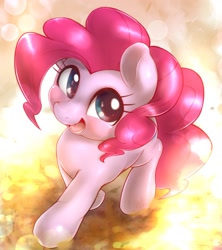 Size: 1633x1843 | Tagged: safe, artist:kurogewapony, character:pinkie pie, species:earth pony, species:pony, cute, diapinkes, female, mare, open mouth, solo