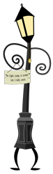 Size: 1247x4076 | Tagged: safe, artist:the smiling pony, artist:thelonelampman, oc, oc only, species:pony, 2020 community collab, derpibooru community collaboration, .svg available, lamp, sign, simple background, solo, svg, the lone lampman, transparent background, vector