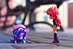 Size: 5718x3813 | Tagged: safe, artist:artofmagicpoland, character:starlight glimmer, character:sunset shimmer, my little pony:equestria girls, doll, equestria girls minis, eqventures of the minis, female, irl, photo, photography, toy