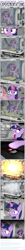 Size: 925x9286 | Tagged: safe, artist:invisibleguy-ponyman, character:twilight sparkle, character:twilight sparkle (alicorn), species:alicorn, species:pony, my little pony:pony life, book, burning, clipboard, comic, experiment, female, fire, glowing horn, horn, levitation, magic, mare, open mouth, ponidox, quill, scared, self ponidox, sweat, telekinesis, this will not end well