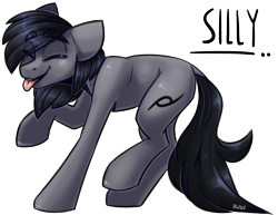 Size: 1798x1388 | Tagged: safe, artist:lrusu, oc, oc only, species:earth pony, species:pony, male, simple background, solo, stallion, tongue out, transparent background