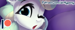 Size: 988x396 | Tagged: safe, artist:airfly-pony, character:vapor trail, species:pegasus, species:pony, g4, exclusive, female, mare, patreon, patreon logo, patreon preview, solo