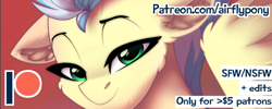Size: 988x396 | Tagged: safe, artist:airfly-pony, character:misty fly, species:pony, patreon, patreon logo, patreon preview