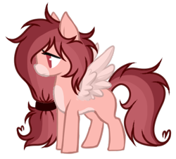 Size: 466x422 | Tagged: safe, artist:mintoria, base used, oc, oc:rose scribbles, species:pegasus, species:pony, messy mane, pegasus oc, ponytail, simple background, transparent background, wings