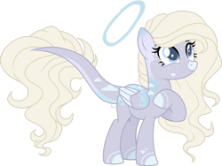 Size: 1280x962 | Tagged: safe, artist:mintoria, oc, oc:radiance, species:pegasus, species:pony, female, halo, mare, simple background, solo, transparent background