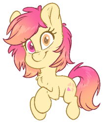 Size: 804x958 | Tagged: safe, artist:fluffyxai, oc, oc only, oc:taco horse, species:pony, chibi, heterochromia, looking at you, pixel art, simple background, smiling, solo, transparent background