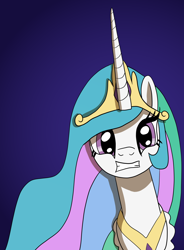 Size: 1024x1393 | Tagged: safe, artist:platinumdrop, character:princess celestia, female, gradient background, solo