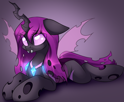 Size: 3652x3009 | Tagged: safe, artist:airiniblock, rcf community, oc, oc only, species:changeling, purple changeling
