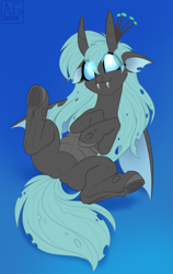 Size: 3455x5484 | Tagged: safe, artist:airfly-pony, patreon reward, oc, oc only, species:changeling, changeling oc, changeling queen, changeling queen oc, patreon, solo