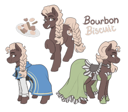 Size: 2400x2100 | Tagged: safe, artist:kikirdcz, oc, oc:bourbon biscuit, species:earth pony, species:pony, clothing, dress, female, high res, mare, simple background, solo, transparent background