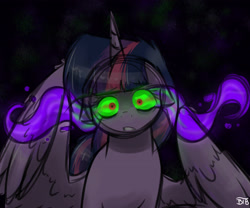 Size: 3000x2500 | Tagged: safe, artist:lrusu, character:twilight sparkle, character:twilight sparkle (alicorn), species:alicorn, species:pony, 2015, female, solo, sombra eyes