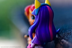 Size: 1024x681 | Tagged: safe, artist:artofmagicpoland, character:sunset shimmer, character:twilight sparkle, character:twilight sparkle (alicorn), character:twilight sparkle (eqg), species:alicorn, species:eqg human, species:pony, my little pony:equestria girls, doll, equestria girls minis, female, irl, photo, toy