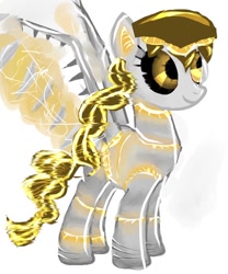 Size: 624x750 | Tagged: safe, artist:kiwwsplash, oc, oc only, species:pegasus, species:pony, pegasus oc, simple background, smiling, solo, white background, wings