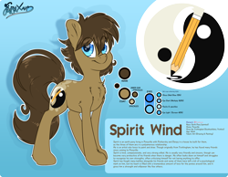Size: 4500x3500 | Tagged: safe, artist:fluffyxai, oc, oc only, oc:spirit wind, species:earth pony, species:pony, male, reference sheet, smiling, stallion