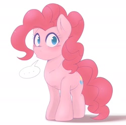 Size: 1672x1662 | Tagged: safe, artist:kurogewapony, character:pinkie pie, species:earth pony, species:pony, g4, ..., daily pinkie pie, female, looking at you, mare, solo, standing, staring into your soul