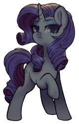 Size: 1185x1850 | Tagged: safe, artist:hawthornss, character:rarity, species:pony, species:unicorn, g4, female, looking at you, mare, one hoof raised, simple background, solo, transparent background, watermark