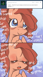 Size: 700x1244 | Tagged: dead source, safe, artist:dhui, character:pinkie pie, ask, ask tired pie, tired pie