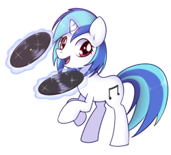 Size: 1000x908 | Tagged: safe, artist:solar-slash, character:dj pon-3, character:vinyl scratch, species:pony, species:unicorn, female, mare, missing accessory, rearing, recording, simple background, solo, transparent background