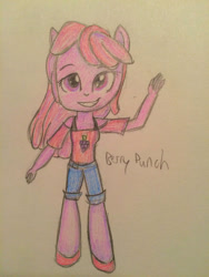 Size: 1024x1365 | Tagged: safe, artist:berrypunchrules, character:berry punch, character:berryshine, my little pony:equestria girls, equestria girls minis, equestria girls-ified, traditional art