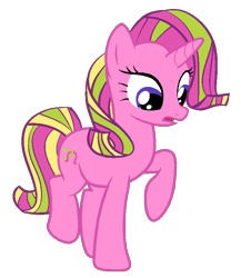 Size: 693x800 | Tagged: safe, artist:berrypunchrules, character:lulu luck, species:pony, species:unicorn, redesign, simple background, solo, transparent background