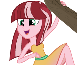 Size: 729x619 | Tagged: safe, artist:berrypunchrules, character:gloriosa daisy, equestria girls:legend of everfree, g4, my little pony: equestria girls, my little pony:equestria girls, female, simple background, solo, transparent background, tree branch