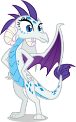Size: 885x1414 | Tagged: safe, artist:punzil504, character:rarity, species:dragon, episode:gauntlet of fire, g4, my little pony: friendship is magic, dragoness, dragonified, female, palette swap, raridragon, recolor, simple background, solo, species swap, transparent background, vector