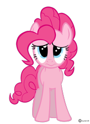 Size: 1992x2743 | Tagged: safe, artist:kuren247, character:pinkie pie, female, sad, simple background, solo, transparent background, vector