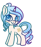 Size: 132x150 | Tagged: safe, artist:ruef, oc, oc only, oc:opuscule antiquity, species:pony, species:unicorn, animated, dialogue, female, mare, solo, speech bubble