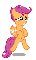 Size: 900x1484 | Tagged: safe, artist:kuren247, character:scootaloo, species:pegasus, species:pony, cute, female, flying, scootaloo can fly, simple background, solo, transparent background, vector