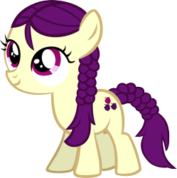 Size: 2152x2159 | Tagged: safe, artist:ironm17, character:boysenberry, species:earth pony, species:pony, episode:twilight time, g4, my little pony: friendship is magic, boysenbetes, cute, female, filly, happy, simple background, smiling, solo, transparent background, vector