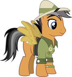 Size: 6021x6408 | Tagged: dead source, safe, artist:pink1ejack, character:daring do, character:quibble pants, episode:stranger than fanfiction, absurd resolution, clothing, cosplay, costume, simple background, transparent background, vector