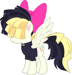 Size: 7676x7994 | Tagged: dead source, safe, artist:pink1ejack, character:songbird serenade, my little pony: the movie (2017), absurd resolution, clothing, female, hair bow, movie designs, sia (singer), simple background, solo, transparent background, vector