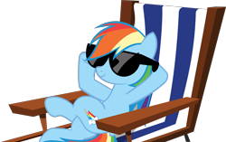 Size: 8120x5093 | Tagged: safe, artist:kayman13, artist:pink1ejack, character:rainbow dash, episode:the cart before the ponies, g4, my little pony: friendship is magic, absurd resolution, cute, female, simple background, solo, sunglasses, transparent background