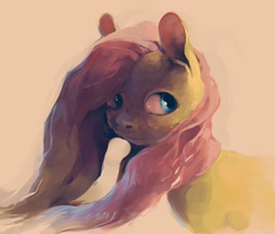 Size: 2435x2073 | Tagged: safe, artist:sharpieboss, character:fluttershy, female, looking at you, solo, windswept mane
