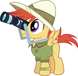 Size: 6000x5861 | Tagged: safe, artist:pink1ejack, character:shutterbug, episode:stranger than fanfiction, g4, absurd resolution, background pony, camera, clothing, cosplay, hat, inkscape, pith helmet, simple background, solo, transparent background, vector