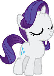 Size: 2226x3151 | Tagged: safe, artist:limedazzle, character:rarity, episode:the cart before the ponies, g4, my little pony: friendship is magic, cute, eyes closed, female, filly, filly rarity, raribetes, simple background, solo, that was fast, transparent background, vector