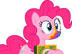 Size: 4207x3164 | Tagged: safe, artist:limedazzle, character:pinkie pie, episode:28 pranks later, g4, my little pony: friendship is magic, absurd resolution, box, female, hoof hold, infected, inkscape, simple background, solo, transparent background, vector